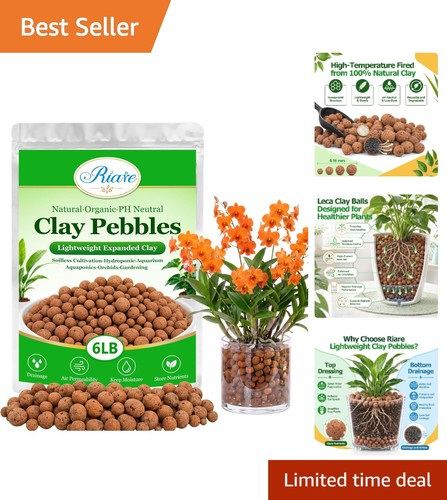 6lb organic leca clay pebbles - organic,