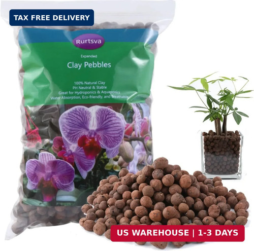 Natural clay pebbles 2lbs - natural,